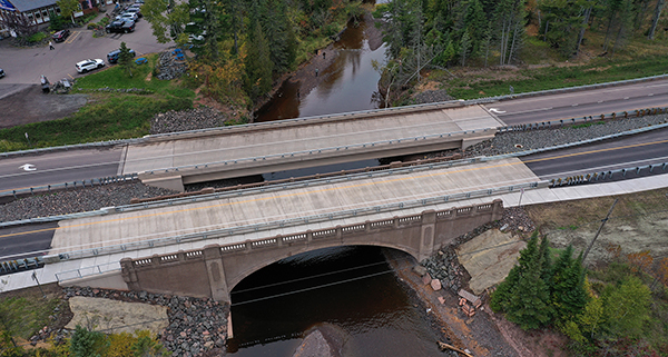 Photo: Hwy 61 bridge over Stewart Rier.